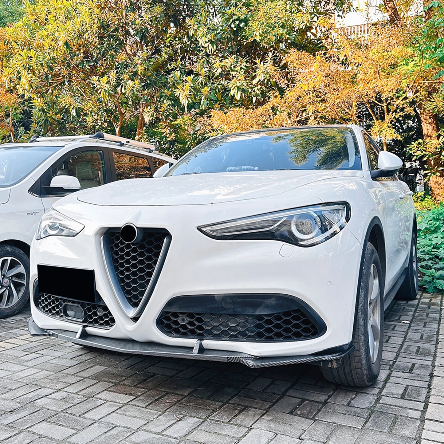 💫ART.8167 KIT ANTERIORE + POSTERIORE in Carbonio per Alfa Romeo Stelvio 17+💫