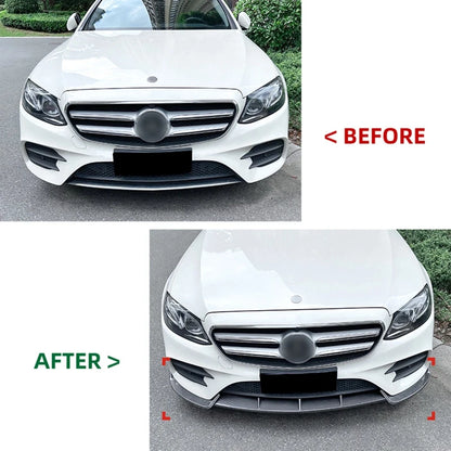 💫ART.5181 Splitter Anteriore Per Mercedes Classe E / AMG 16-20 Nero Lucido💫
