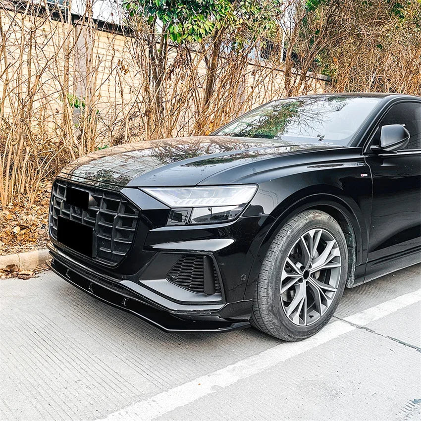 💫ART.8712 Splitter Anteriore Nero Lucido per Audi Q8 SQ8 S-Line 2018-2023💫