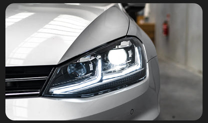 💫ART.3821 Fari Anteriori LED (dinamici) per VW Golf 7 MK7 2013-2016💫