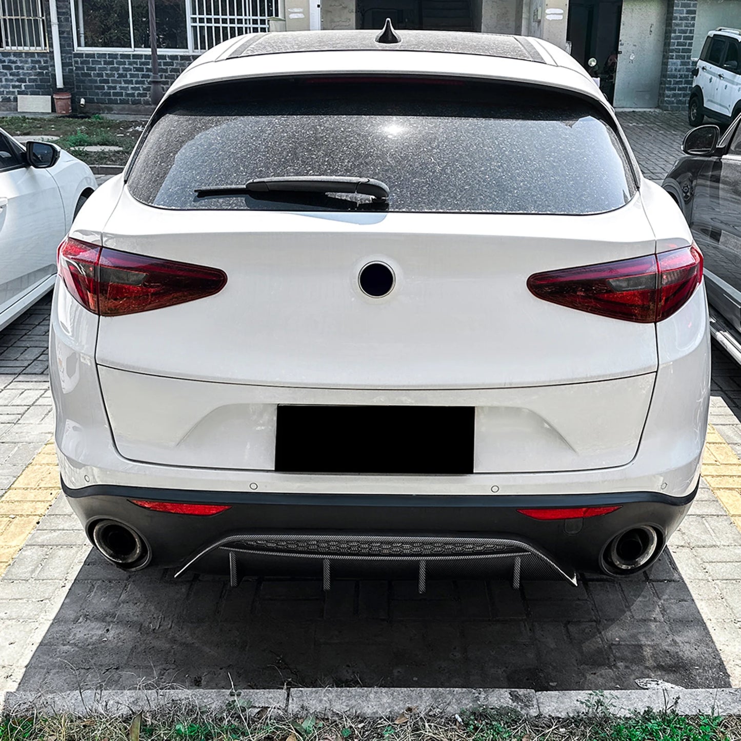 💫ART.8167 KIT ANTERIORE + POSTERIORE in Carbonio per Alfa Romeo Stelvio 17+💫