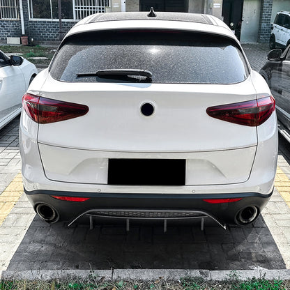 💫ART.8167 KIT ANTERIORE + POSTERIORE in Carbonio per Alfa Romeo Stelvio 17+💫