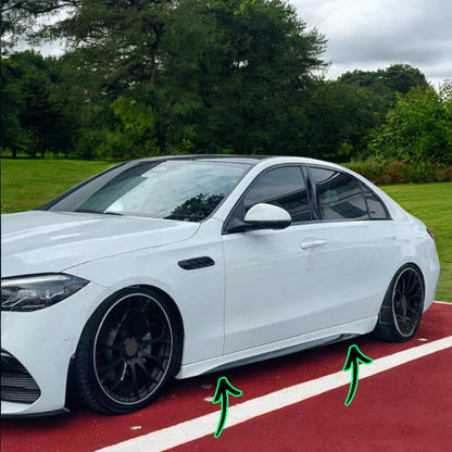 🔥Set minigonne laterali C63 AMG Look adattoper Mercedes Classe C (W206) 🔥