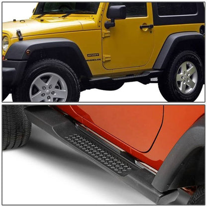 💫ART.7026 Pedane Laterali per Jeep Wrangler III JK (2007-2017) 2 porte stile OEM💫