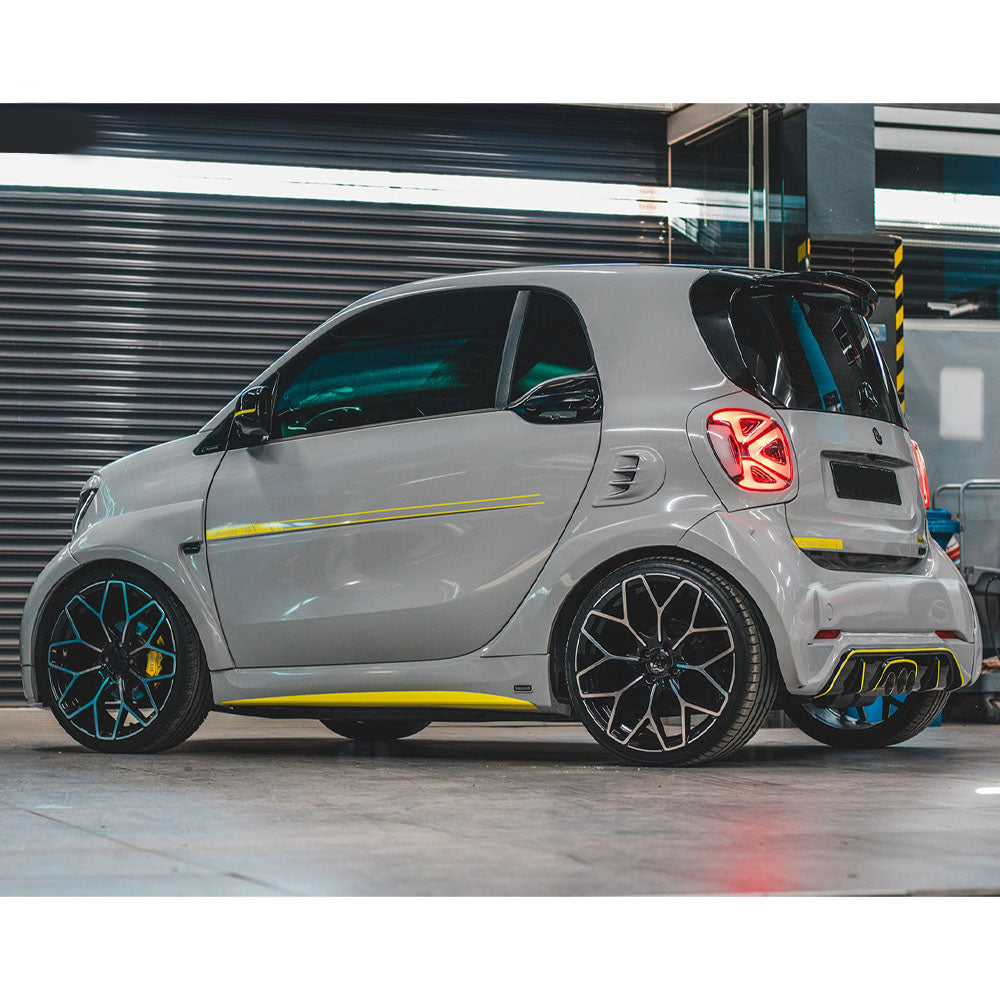 🔥SIDE SKIRTS FOR SMART FORTWO (453) COUPÉ / CABRIO 2014–2020 BRABUS STYLE🔥