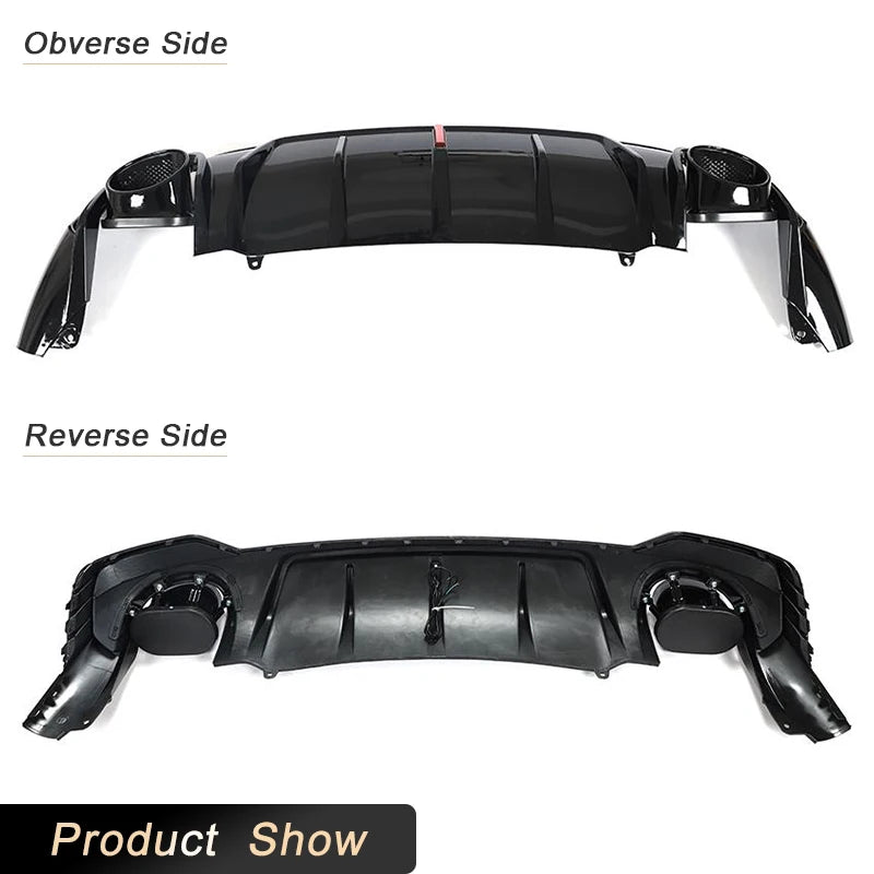 ⭐DIFFUSORE ADATTO PER Q3 F3 2018+ SUV SOLO PER SLINE LOOK RSQ3 NERO LUCIDO