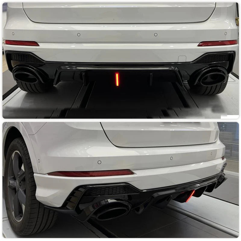 ⭐DIFFUSORE ADATTO PER Q3 F3 2018+ SUV SOLO PER SLINE LOOK RSQ3 NERO LUCIDO