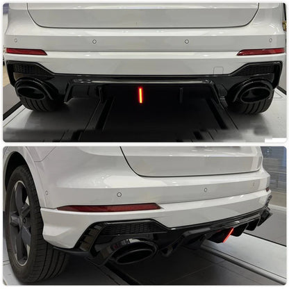 ⭐DIFFUSORE ADATTO PER Q3 F3 2018+ SUV SOLO PER SLINE LOOK RSQ3 NERO LUCIDO