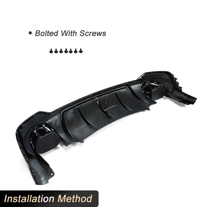 ⭐DIFFUSORE ADATTO PER Q3 F3 2018+ SUV SOLO PER SLINE LOOK RSQ3 NERO LUCIDO