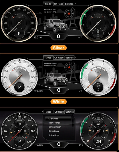 💕 VIRTUAL COCKPIT  JEEP  Wrangler JK 2007-2010 💕
