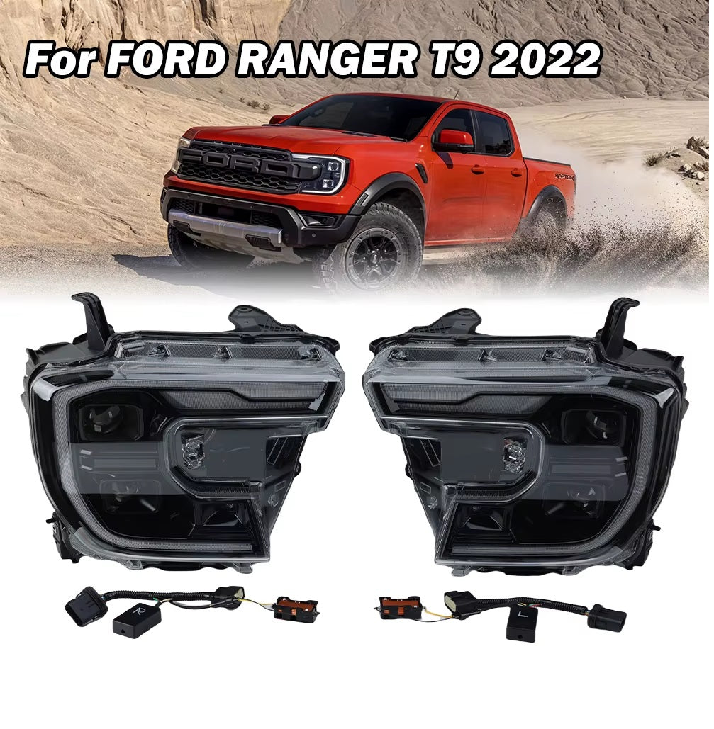 FARI ANTERIORI ADATTI PER FORD RANGER T9 2022+ LED