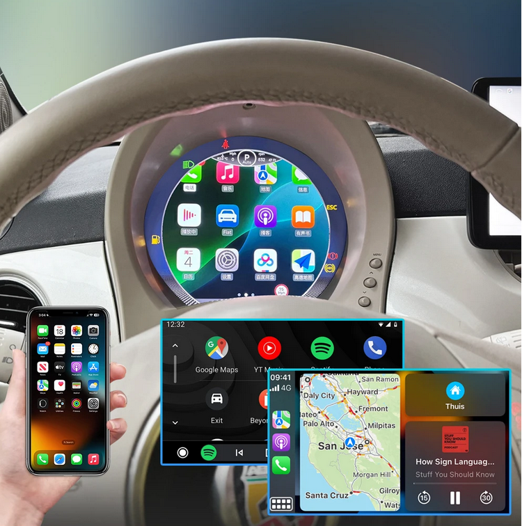 💕 VIRTUAL COCKPIT  FIAT  500 2007-2024 💕