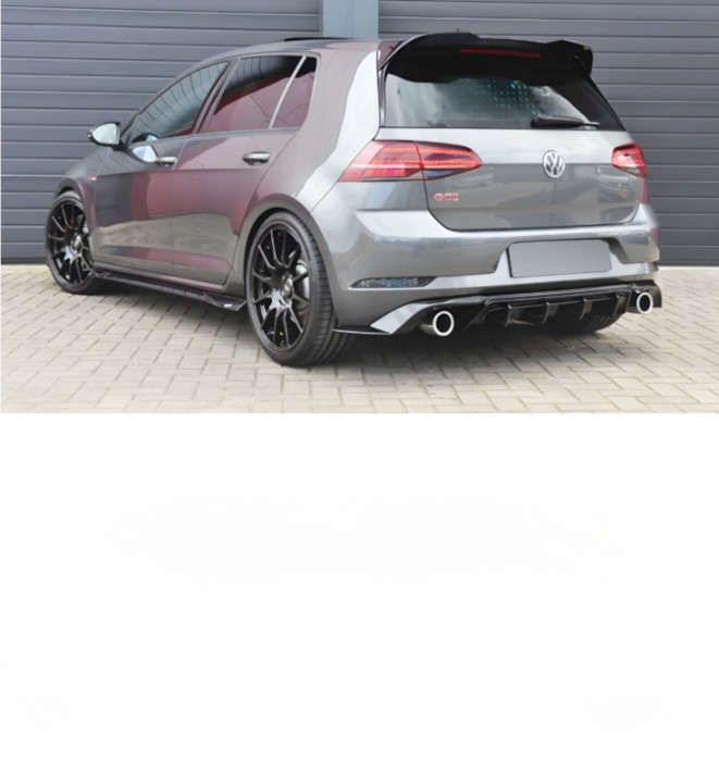ART.4984 DIFFUSORI  Volkswagen Golf 7 Look TCR Nero lucido