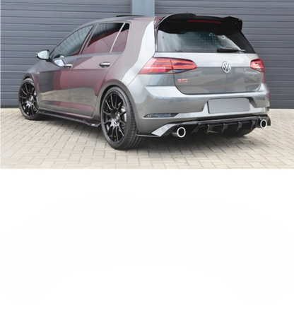 ART.4984 DIFFUSORI  Volkswagen Golf 7 Look TCR Nero lucido