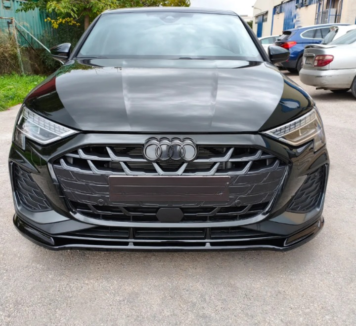 💕ART.9636 Splitter anteriore Audi S3 / A3 S-Line 8Y Facelift NERO LUCIDO💕