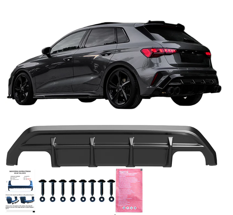 ART.7552 Diffusore AUDI A3 S-Line/S3 8Y (Sportback) Facelift 2025+