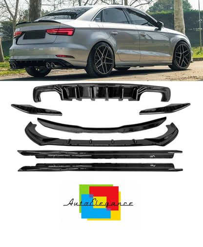 💕BODYKIT  AUDI A3 8V BERLINA SPORT   NERO LUCIDO 💕