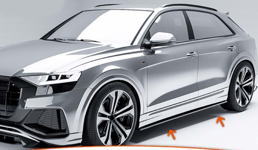 💕ART.5729   SOTTO MINIGONNE AUDI  Q8  2018 - su (4 pezzi)💕