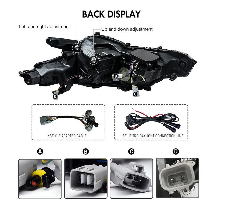 ART.4868 FARI ANTERIORI Toyota Camry 2018-2024