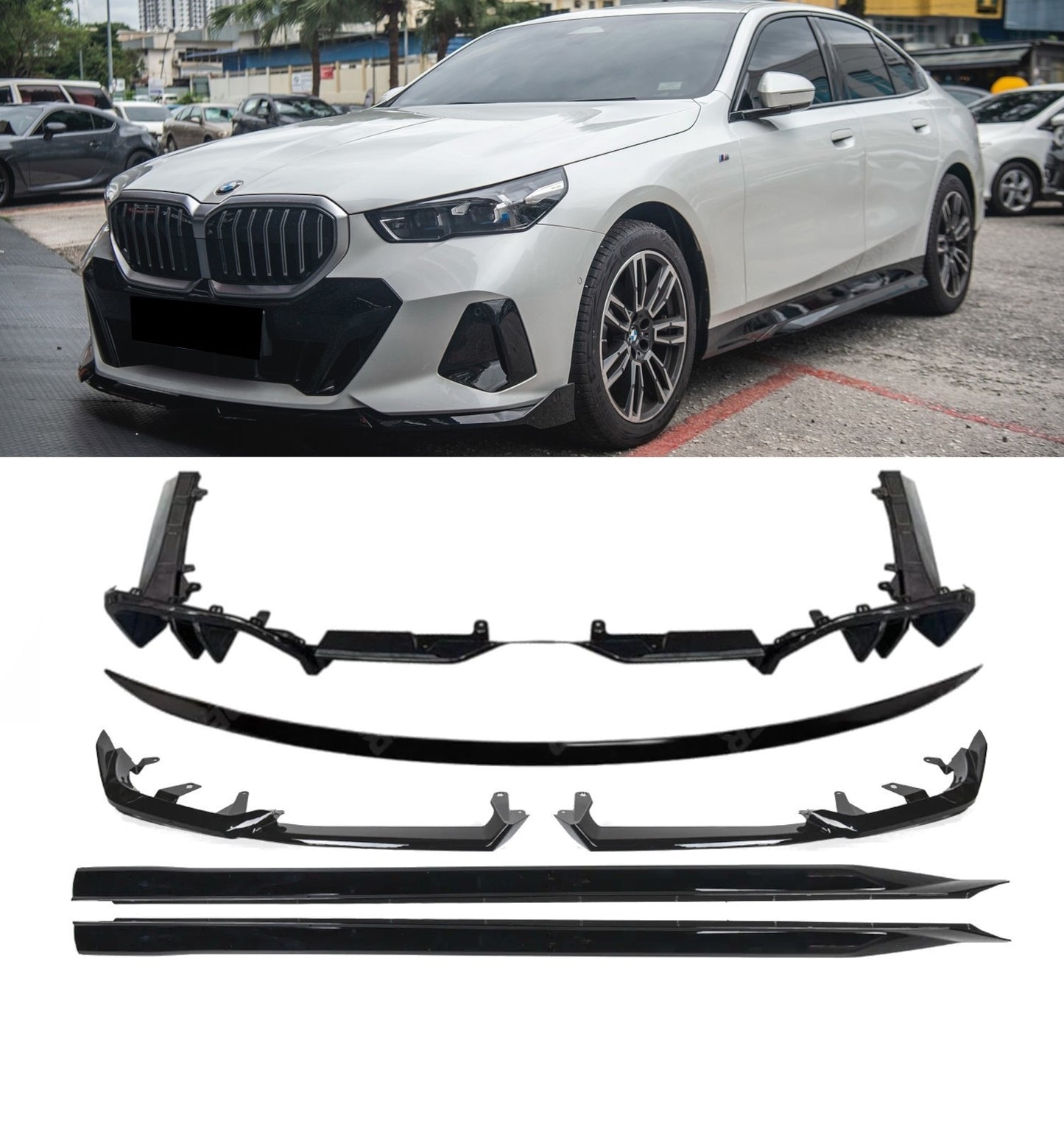 💕BODYKIT BMW SERIE 5 G60 G61  NERO LUCIDO 💕