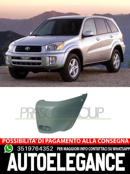 Mostrina Paraurti Prasco CON FORO CATADIOTTRO FORI PARAFANGHINO per Toyota RAV 4