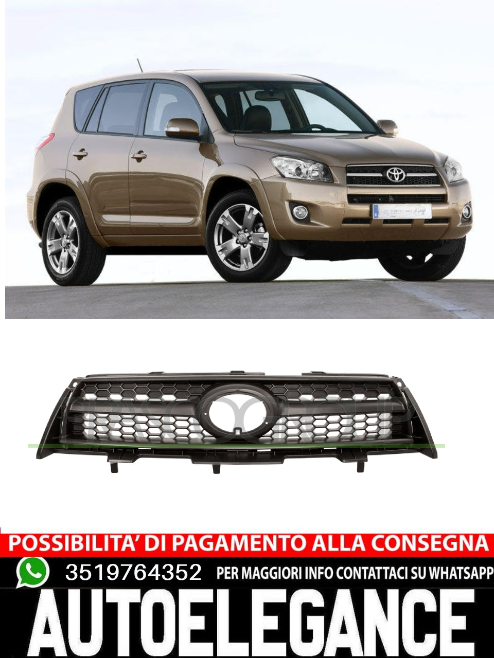 Griglia Radiatore Anteriore Prasco Per Toyota Rav 4   5310142250