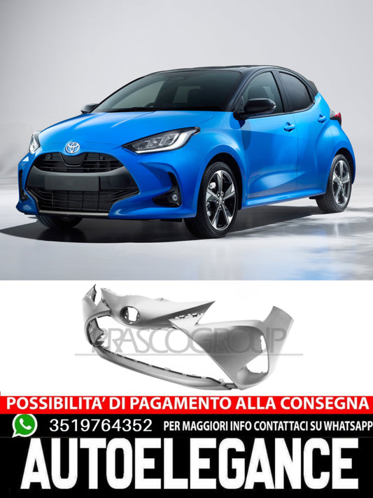 Paraurti Prasco Anteriore per TOYOTA YARIS NERO-LISCIO NO PRIMER 521190U931