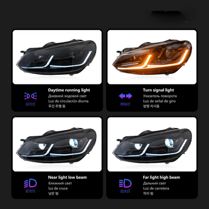 💎HEADLIGHTS SUITABLE FOR VW Golf VI MK6 2009-2012💎