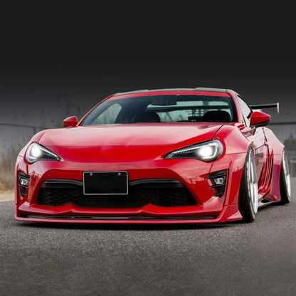 Set di fari per proiettori a doppio raggio e luci posteriori completamente a LED per Toyota 86 GT86 2012-2020 Subaru BRZ 2013-2020 Scion FR-S 2013-2020 (Edizioni LHD e RHD sui fari. Stili rossi chiari e fumé sui fanali posteriori)