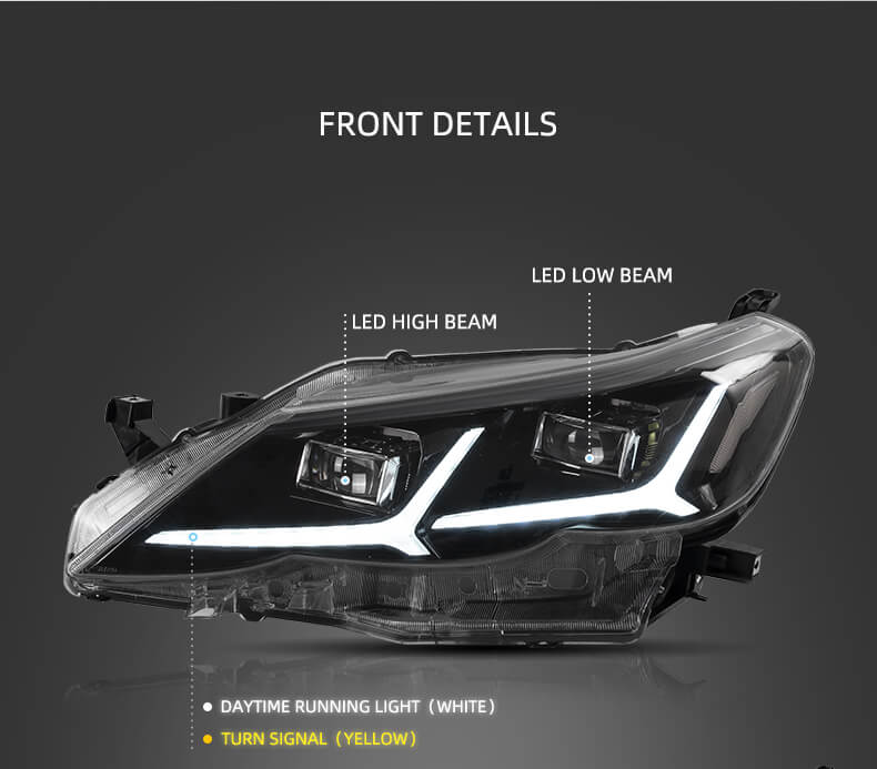 Fari a LED per Toyota Reiz Mark X 2010-2013 con indicatore sequenziale YAA-RZ-0193A