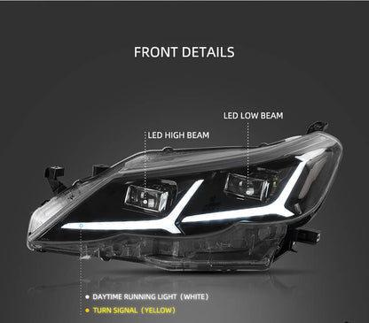 Fari a LED per Toyota Reiz Mark X 2010-2013 con indicatore sequenziale YAA-RZ-0193A