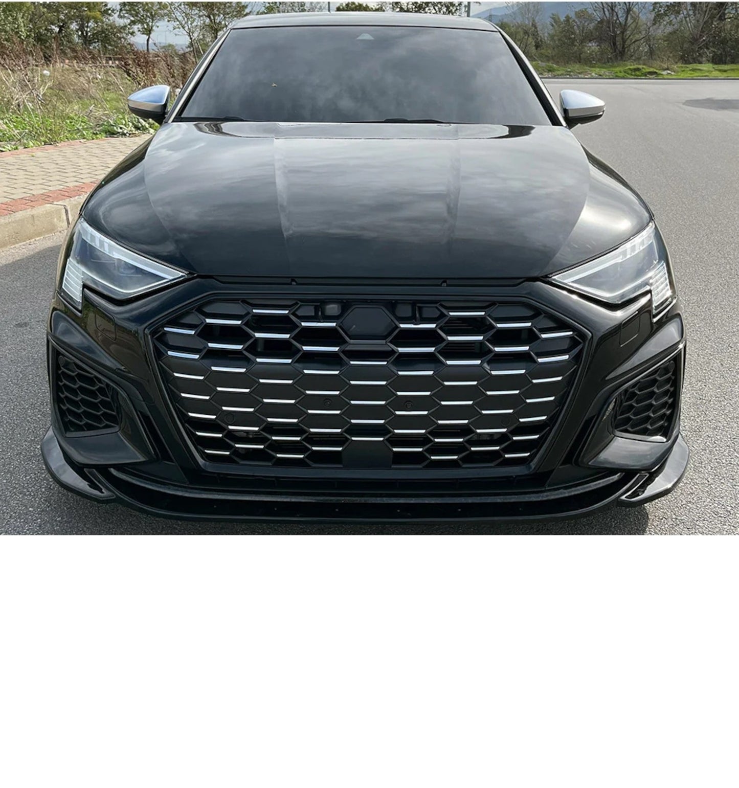 💕SPLITTER   AUDI A3 S-LINE S3 8Y   NERO  LUCIDO 💕