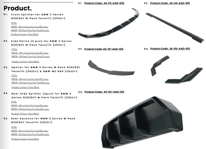 💫Bodykit per BMW 3 Series G20/G21 M-Pack Facelift (2022+)💫