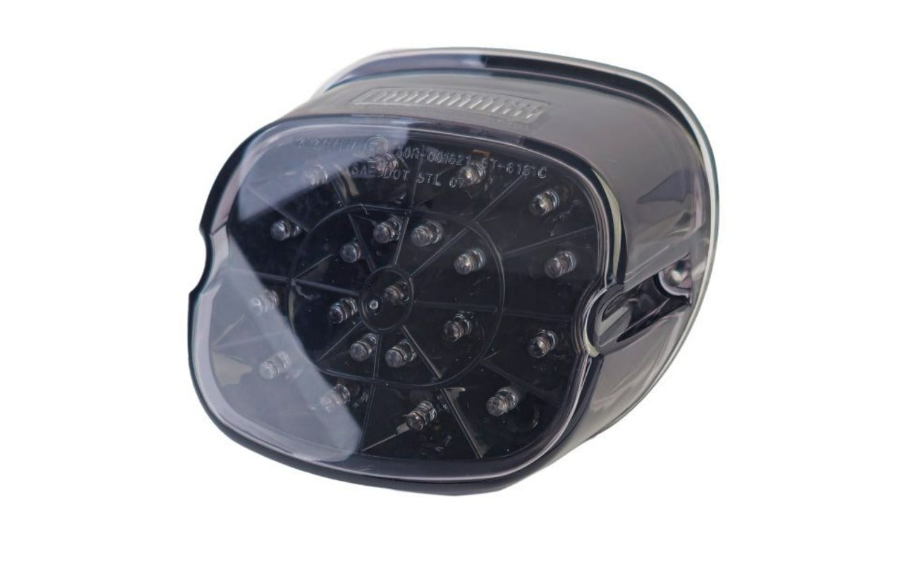 Fanale posteriore a LED per moto, alloggiamento fumé nero per Harley Sportster Glides FLST