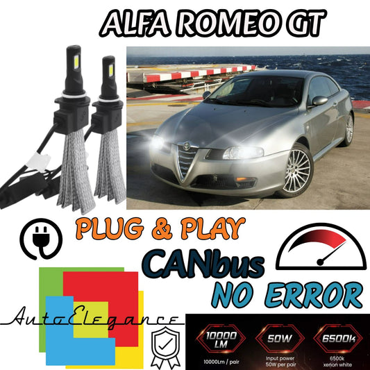 FULL LED KIT ALFA ROMEO GT LED LAMPS H7 6000K ICE WHITE NO ERROR 