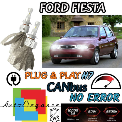 LED KIT H7 6500K FULL LED FORD FIESTA MK4 UP TO 08/1999 CANBUS 8000 LUMEN