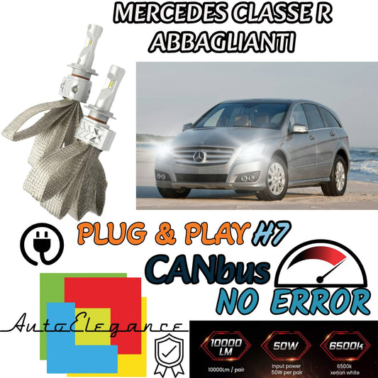 H7 CANBUS LED KIT FOR MERCEDES R CLASS W251 WITH 8000 LUMEN HIGH BEAM LEDS