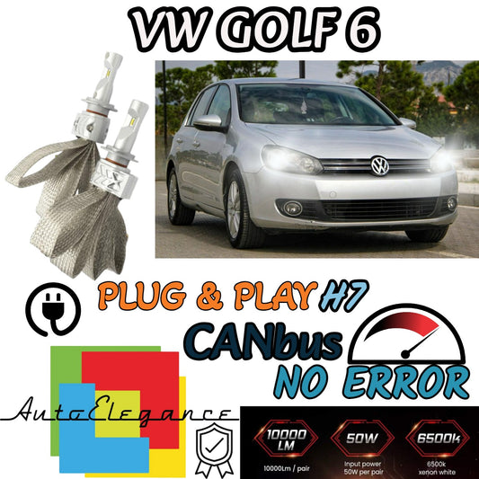 KIT LED H7 CANBUS PER VOLKSWAGEN GOLF 6 CON LED 8000 LUMEN 80W