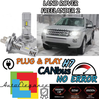 KIT LED H7 LAND ROVER FREELANDER 2 6000K 6000 LUMEN ABBAGLIANTI FINO AL 2012