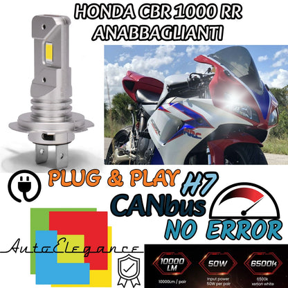 LAMPADA LED H7 6000K CANBUS PER ANABBAGLIANTI HONDA CBR 1000 RR (2006-2007)