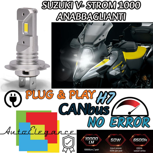 LAMPADA LED H7 6000K CANBUS PER ANABBAGLIANTI SUZUKI V- STROM 1000 (2017-2020)