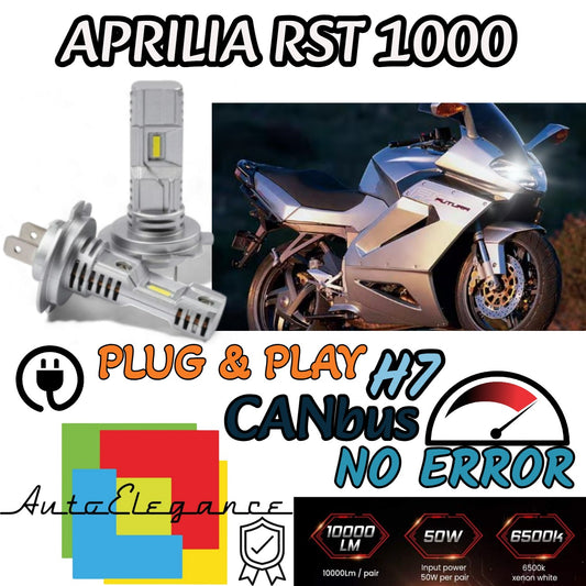 KIT LED H7 6000K BIANCO 6000 LUMEN APRILIA RST 1000 2001-2004 ULTRA COMPATTE