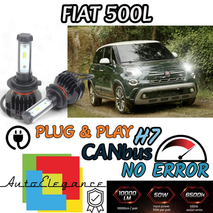 KIT LED H7 6000K CANBUS XENON 9800 LM LUMEN FIAT 500L 500 L