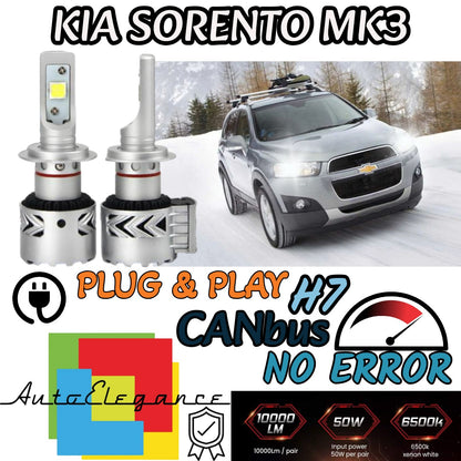 KIT LED H7 CHEVROLET CAPTIVA RESTYLING 6500K CANBUS 12000 LUMEN MONO LED