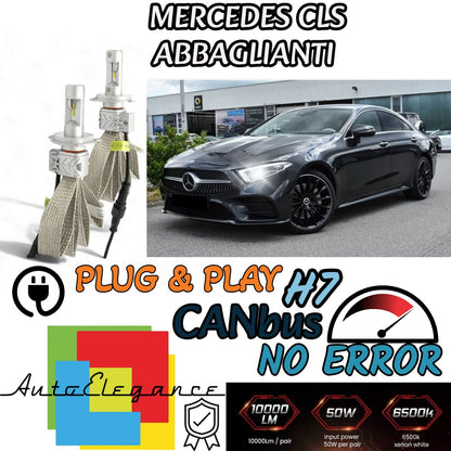 KIT LED H7 CANBUS PER MERCEDES CLS C219 LED 8000 LUMEN ABBAGLIANTI