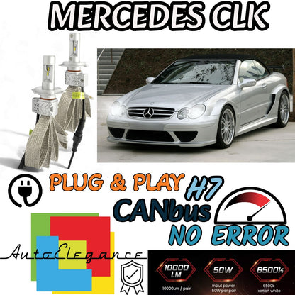 KIT LED H7 CANBUS PER MERCEDES CLK C209 CON LED 8000 LUMEN