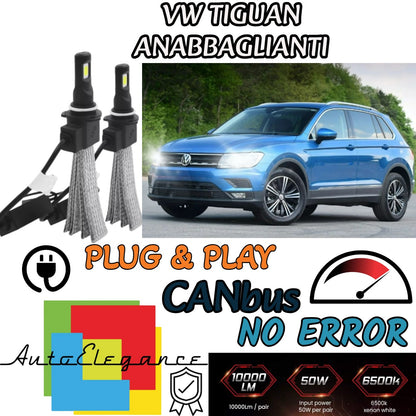 LED LOW BEAM LAMP KIT VW ​​TIGUAN MK2 LED H7 6000K/6400 LUMEN NO ERROR 