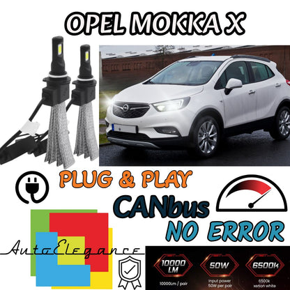 KIT FULL LED OPEL MOKKA X LED LAMPS H7 6000K WHITE ICE|IACCIO NO ERROR 
