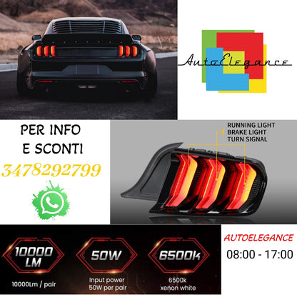 Fanali posteriori full LED GT Five modello per Ford Mustang 2015-2019 (adatto per modelli USA / Euro)