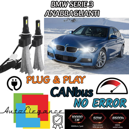 BMW 3 SERIES F30 LED HIGH BEAM LAMP KIT LED H7 6000K 6400 LUMEN NO FAILURE